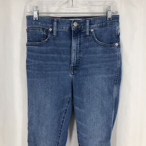 Madewell Fair Trade 10" High-Rise Skinny Denim Ankle Blue Jeans MA645 27 (29x28)